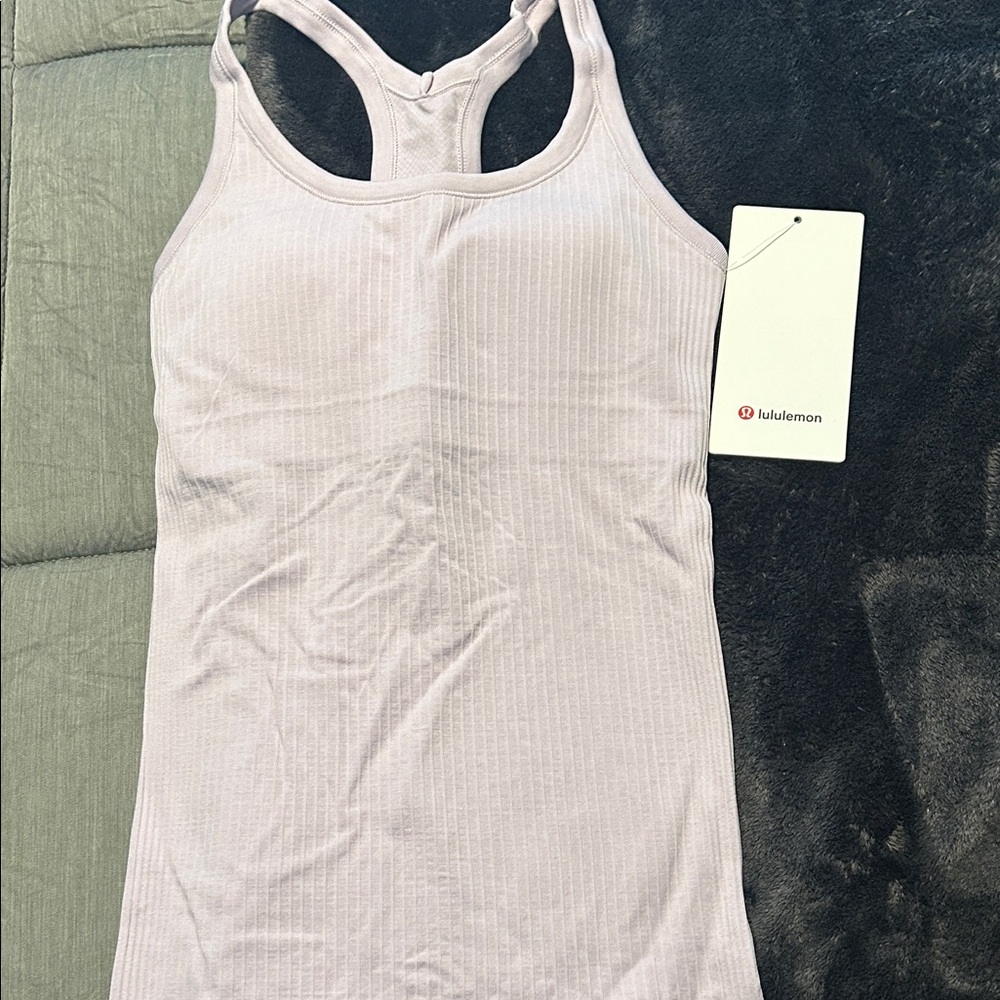 lululemon athletica Light Pink Ribbed Tank Top